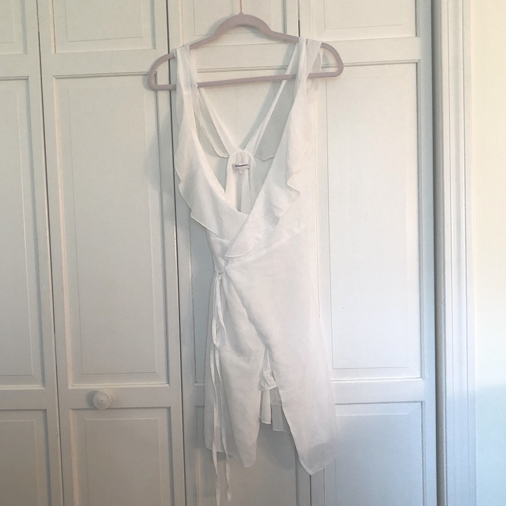 American Eagle white wrap dress One size Fitts all